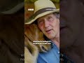 Monty Don and Ned cuddle