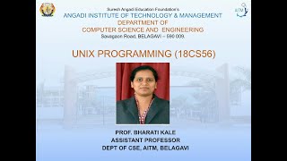 UNIX | 18CS56 | VTU |MODULE 1 | FILE SYSTEM IN UNIX OS