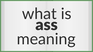 Ass | meaning of Ass
