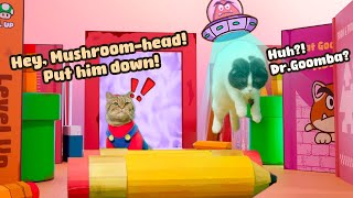 Super Mario Cat Bros | Goomba Academy's Adventure Time
