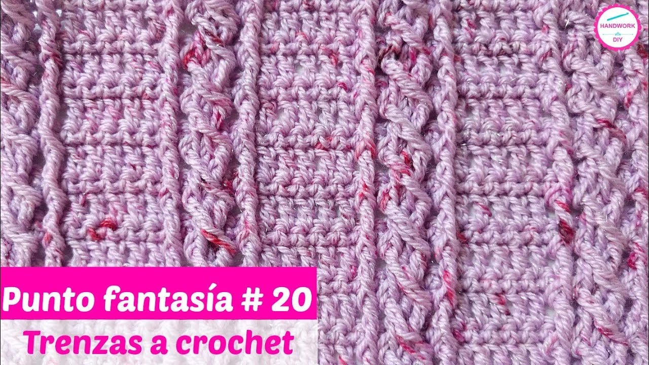 PUNTO A CROCHET TRENZAS EN RELIEVE # 20