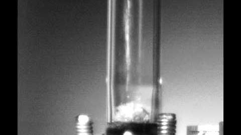 Analogue laboratory experiments of magma fragmentation.