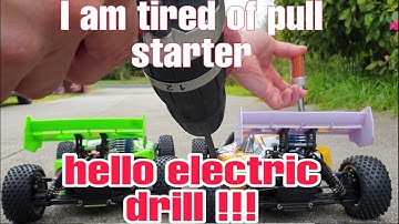 HOW TO CHANGE PULL STARTER TO ELECTRIC FOR EASY NITRO ENGINE START?