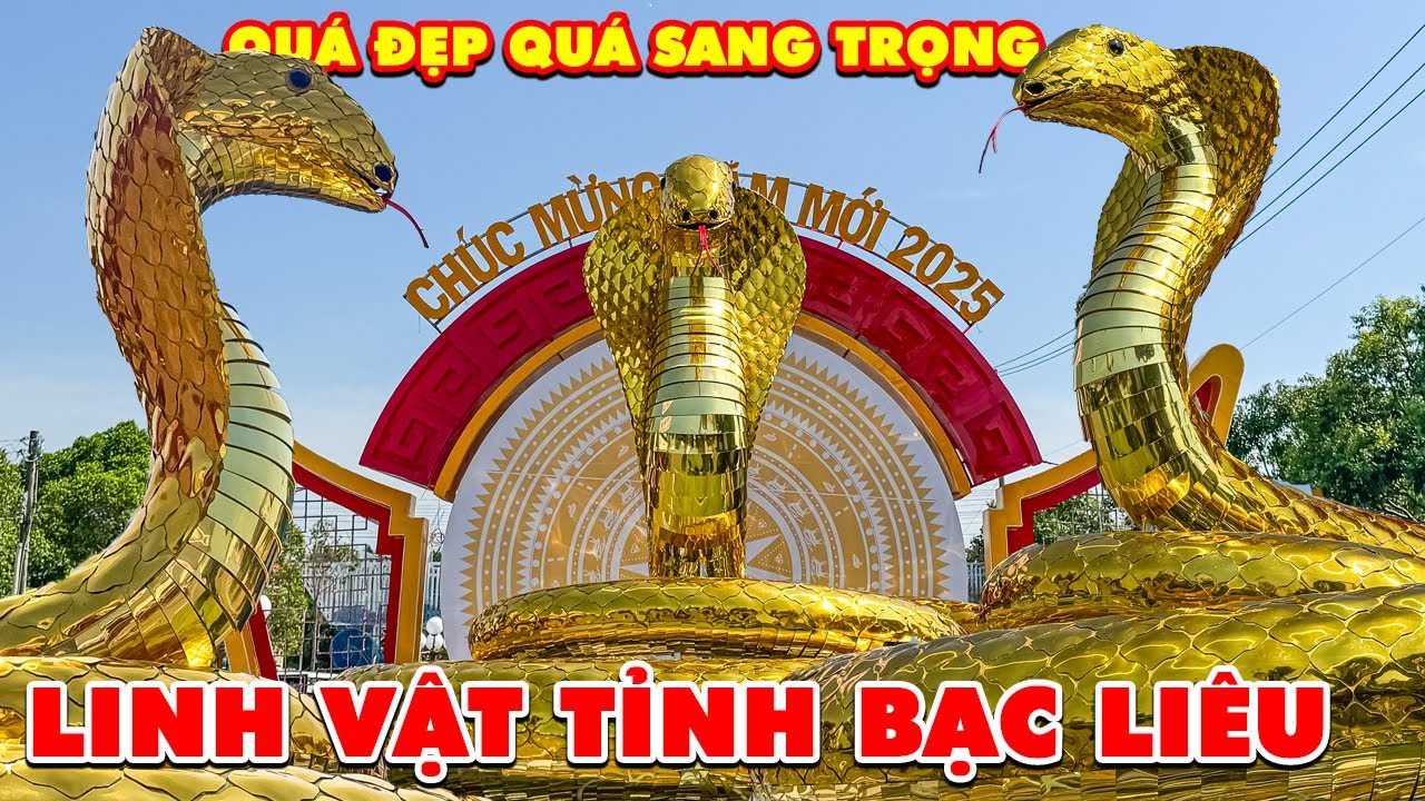Chiêm Ngưỡng Linh Vật Rắn Xuân Ất Tỵ 2025 Độc Đáo Của Bạc Liêu - YouTube