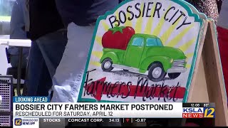 Bossier City Farmers Market postponed due to weather