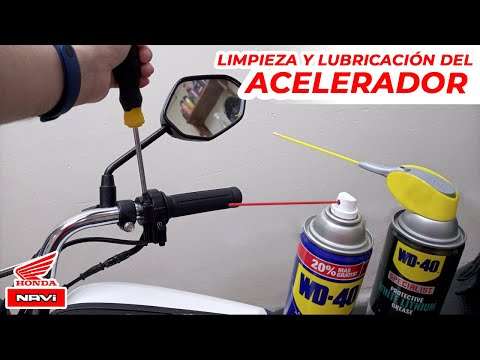 Video: ¿Cómo se lubrica el cable del acelerador en una moto de cross?