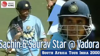 Sachin Tendulkar & Saurav Ganguly Star | Thrilling Finish @ Vadora | South Africa Tour India 2000