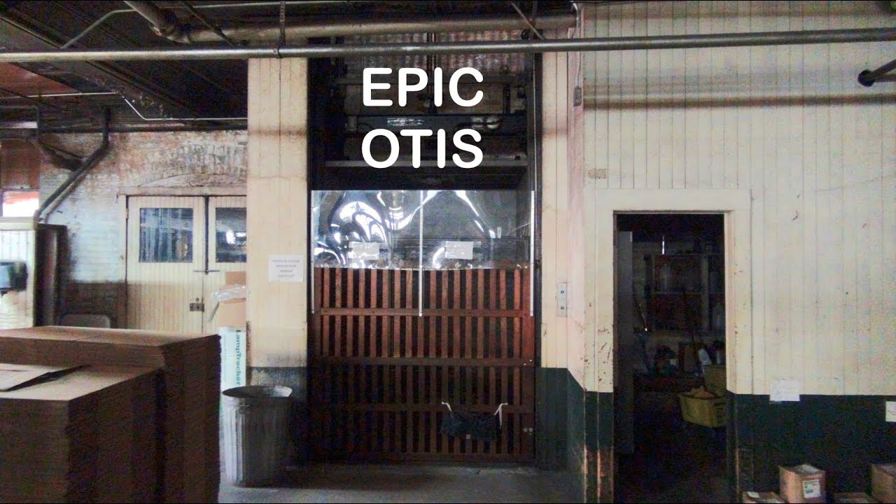 Epic 1950s OTIS Freight Elevator with manual control at LC King in Bristol