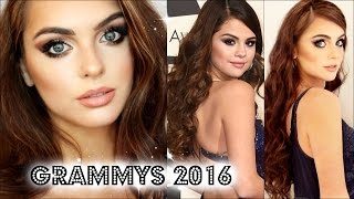 Hey hey, hope you enjoy this bronze, tapered eye with full lashes and
a nude lip inspired by selena gomez at the grammys year! finish look
sl...