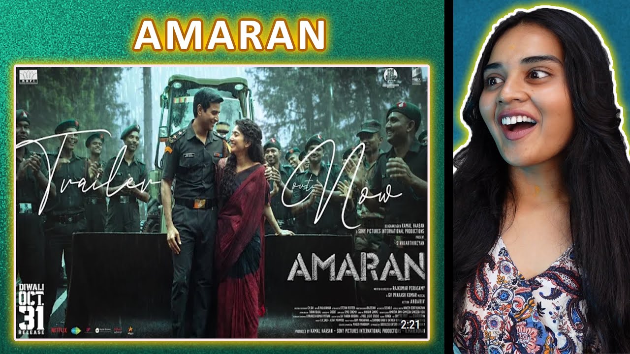 Amaran - Official Trailer REACTION | Sivakarthikeyan | Rajkumar | Neha M.