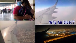 Traveling in Covid 19 From Dubai To Pakistan On air blue - Full Plane Movements Landing & Take off