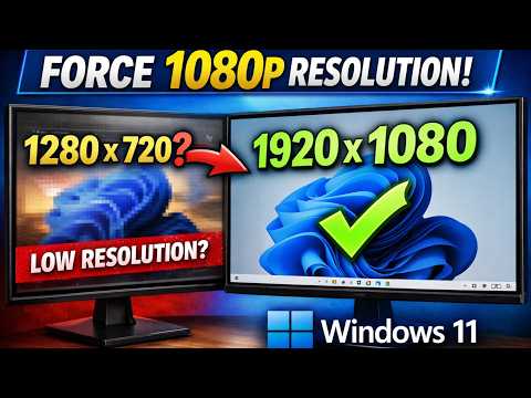 How to Force 1920x1080 resolution in Windows 11
