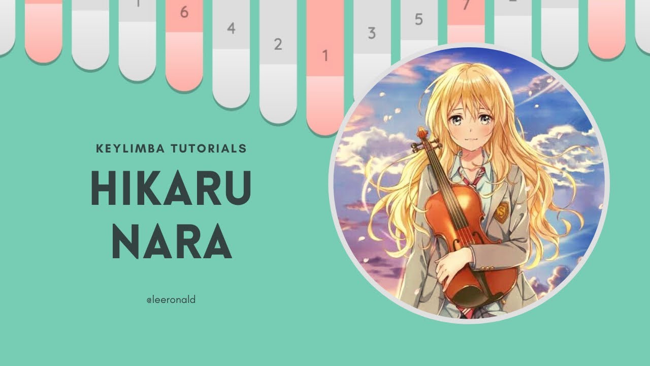 Hikaru Nara-Your Lie in April OP Numbered Musical Notation Preview