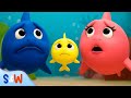 Baby Shark Song | Hungry Sharks vs Little Fishes & Giant Whale
