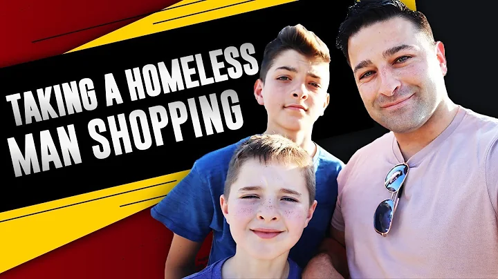 Buying a homeless man clothes