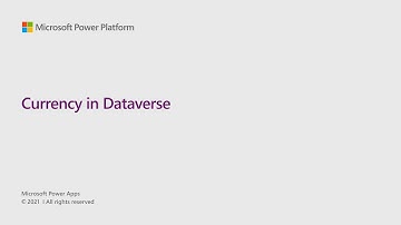 Currency in Dataverse