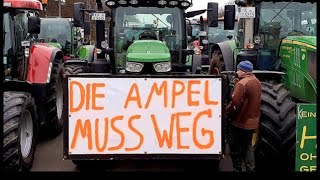 Kalenderblatt Tag 18.12.2023 Dokument des Zeitgeschehens. Landwirtschaft Protest