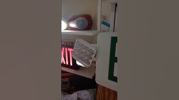 Emergency light and exit sign combo Self testing