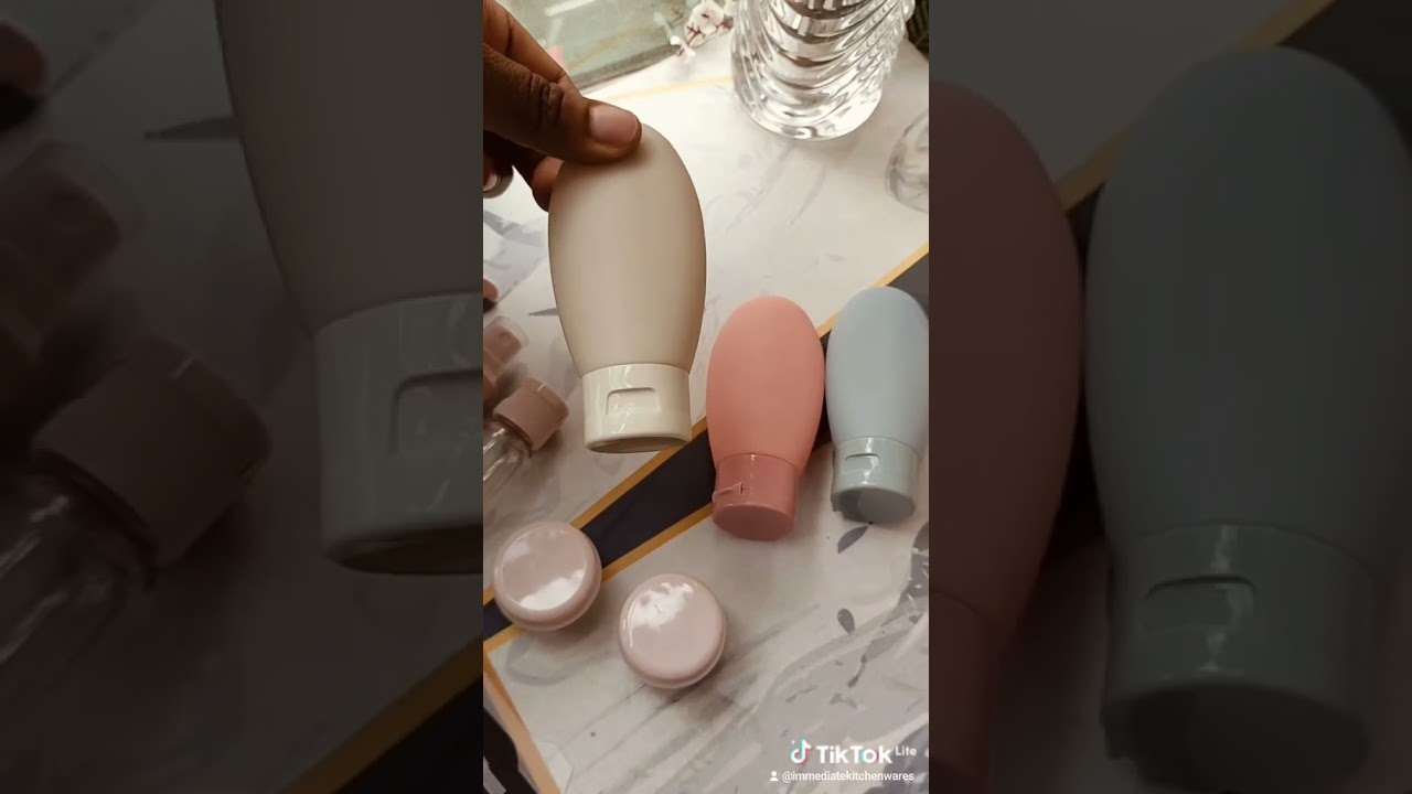 *11pcsTravel refillable bottle set spray lotion, shampoo, shower gel tube 