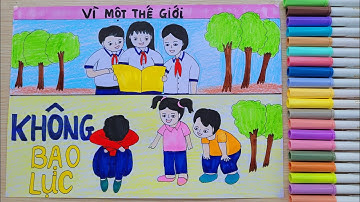 Vẽ Tranh Phòng Chống Bạo Lực Học Đường| Vẽ Bạo Lực Học Đường| Vân Handmade