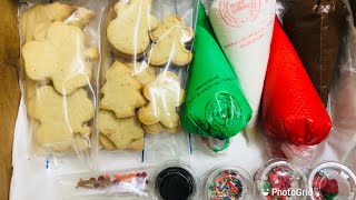 Christmas theme cookie decorating kit
