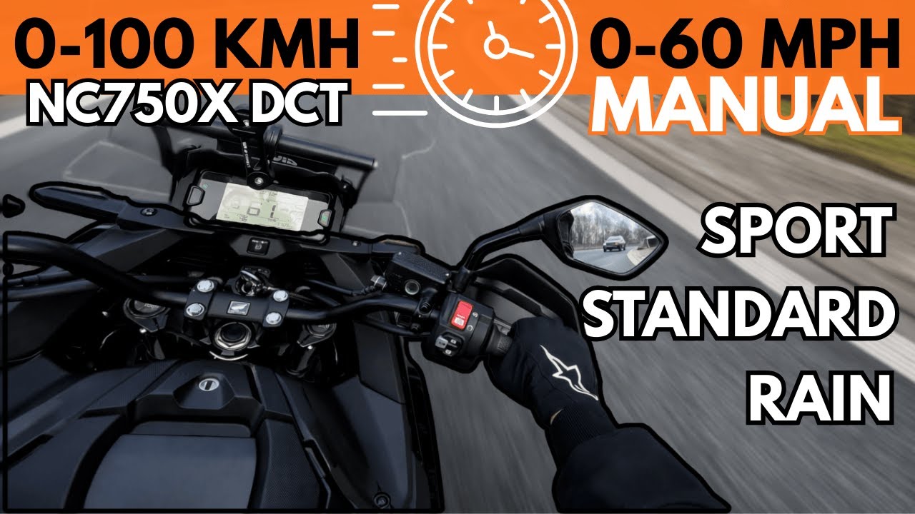 Honda NC750X MANUAL Acceleration – All Riding Modes Compared VS