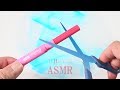 【ASMR】リクエスト　ダイソーのメイク・リップをDIYクリアスライムに混ぜる『音フェチ』