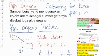 PART 4/7 penjelasan pipa organa terbuka Gelombang dan bunyi