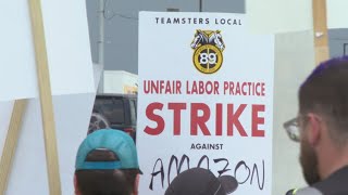 Amazon Air Hub workers walk out, demand higher wages and better working conditions