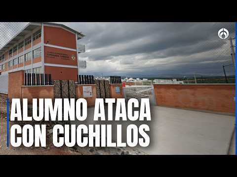 Armed minor causes chaos inside middle school in Querétaro