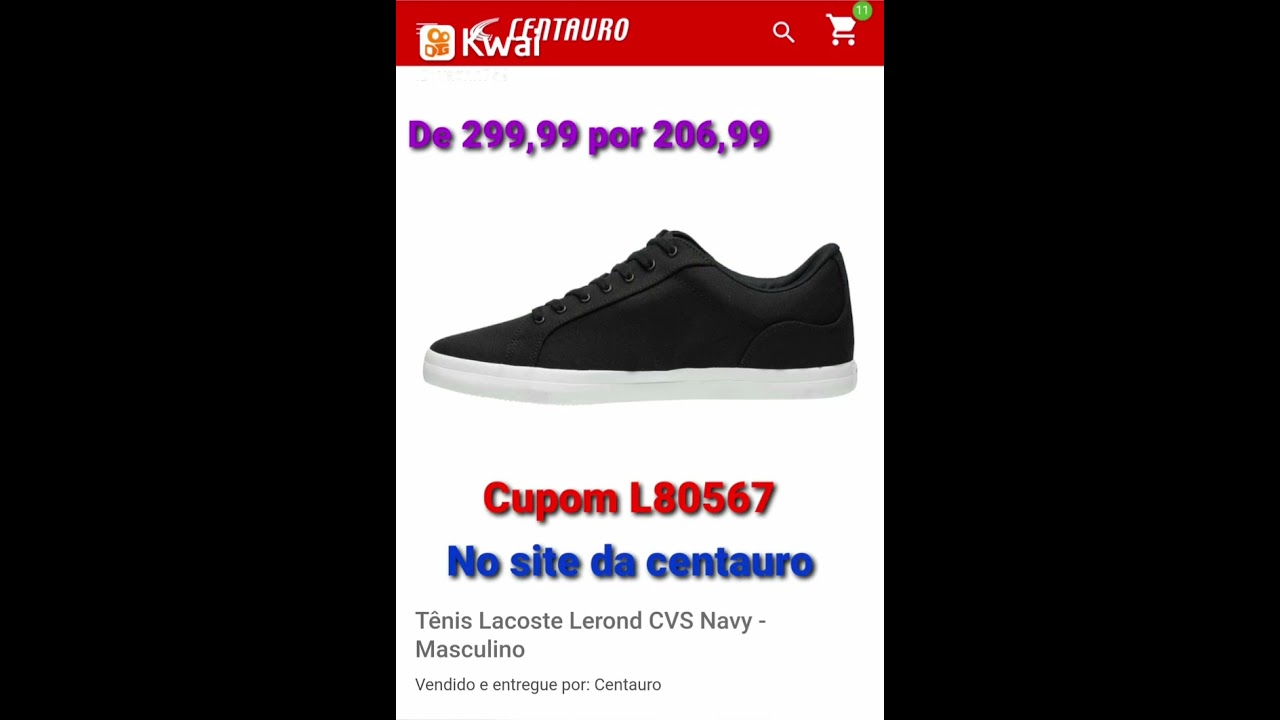Tênis Casual Lacoste Lerond CVS Navy - Cupom da Centauro L80567-  #lacostelerond - YouTube