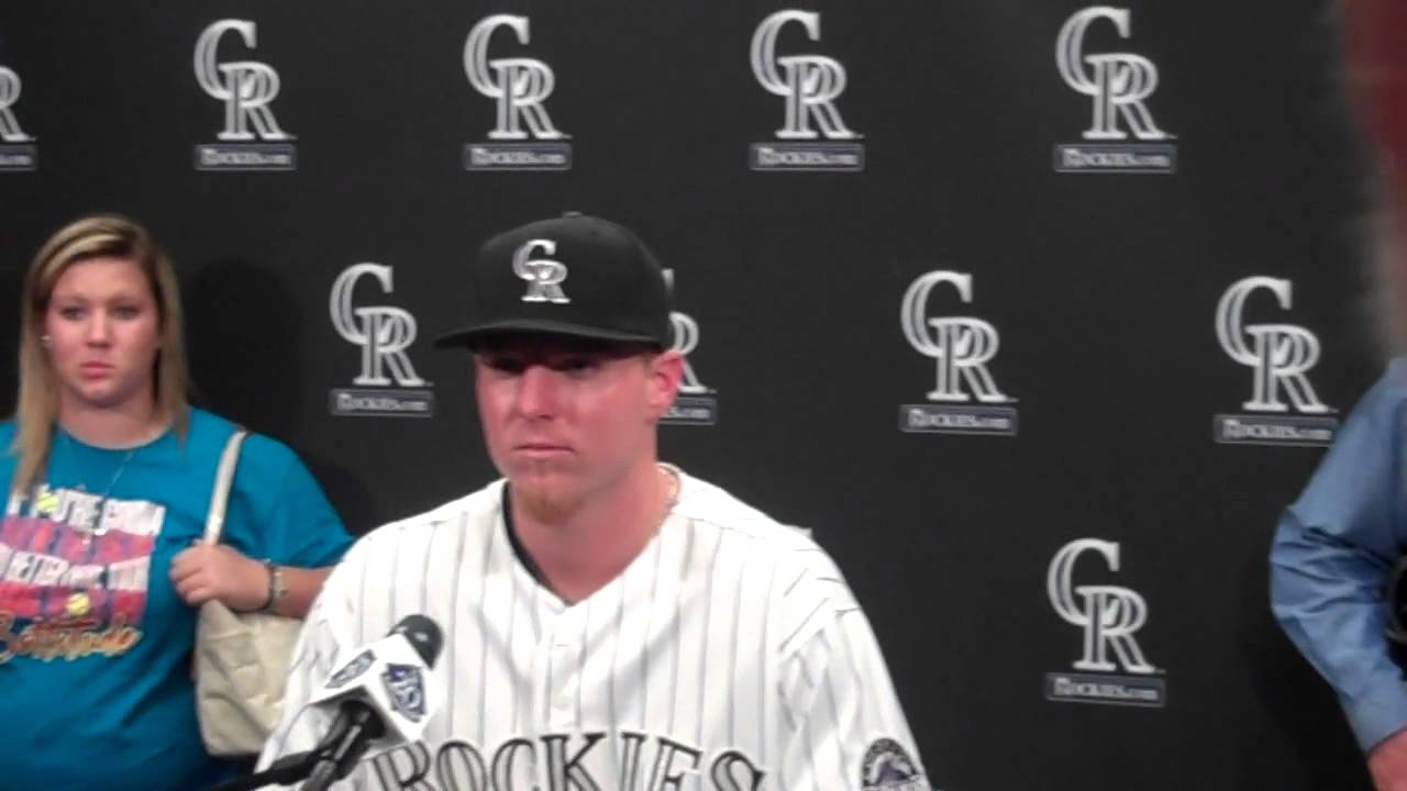 Jonathan Gray (1st round pick, 3rd overall) Rockies Press Conference, 6 12 13