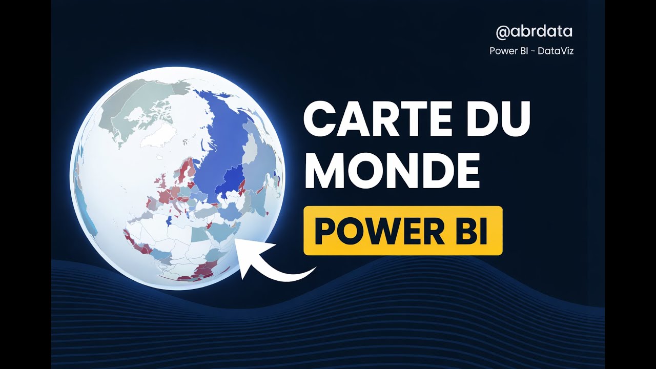Power BI | Carte du monde (globe) – Tutoriel pas à pas