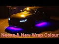 Audi S5 V8 Project- (Pt1) - Installing Neons & Test Wrapping A Panel.