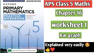 Chapter 16 || Worksheet 1 || Bar graph || Oxford primary mathematics practice workbook 5
