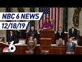 Historic Impeachment Vote, 20 Officers Shot In UPS Shootout, FDLE Says - NBC 6 News 12/18 | NBC 6