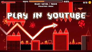 This Video IS A GAME | Geometry Dash Level inside YouTube! *Mobile & PC*