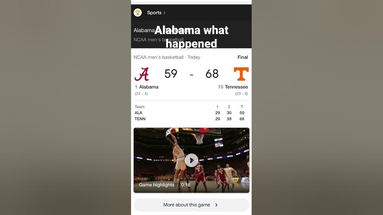 What happened Alabama YouTube