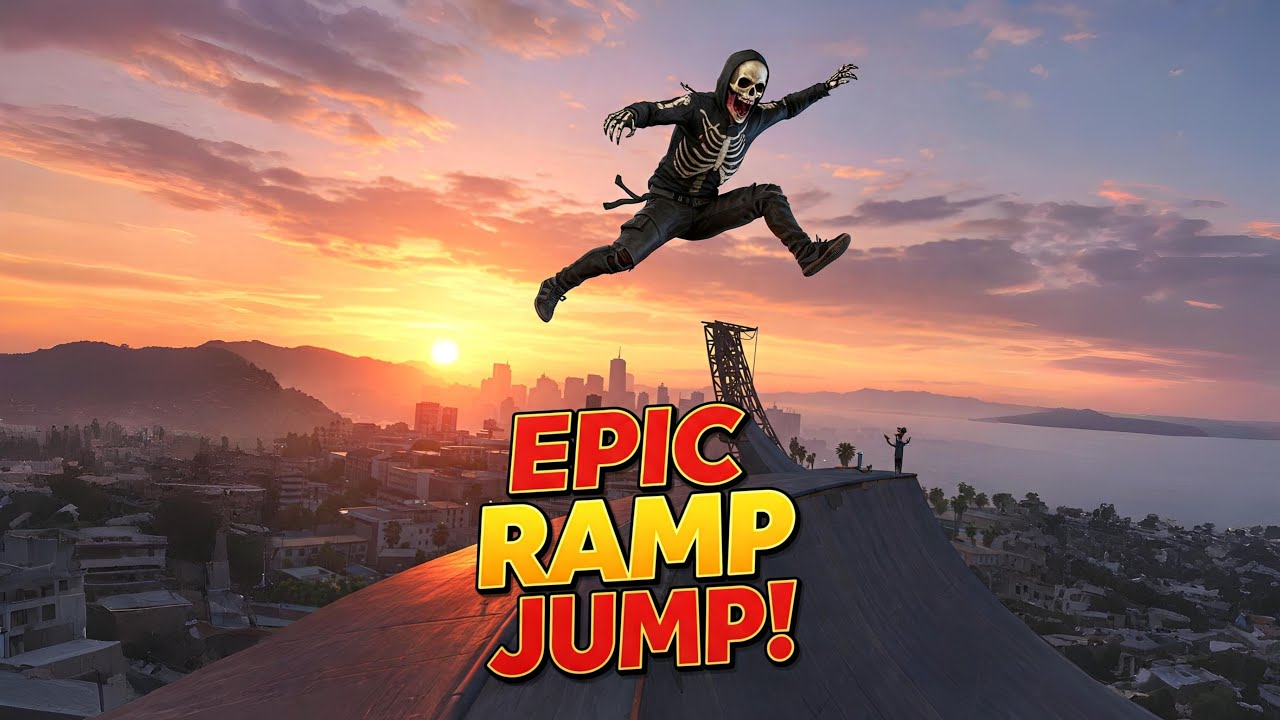 GTA 5: Ghost Ramp Jump Challenge – Scary Stunts - YouTube
