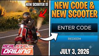 NEW SCOOTER UPDATE! + NEW CODES | Realistic Car Driving Roblox (July 3, 2026) screenshot 2