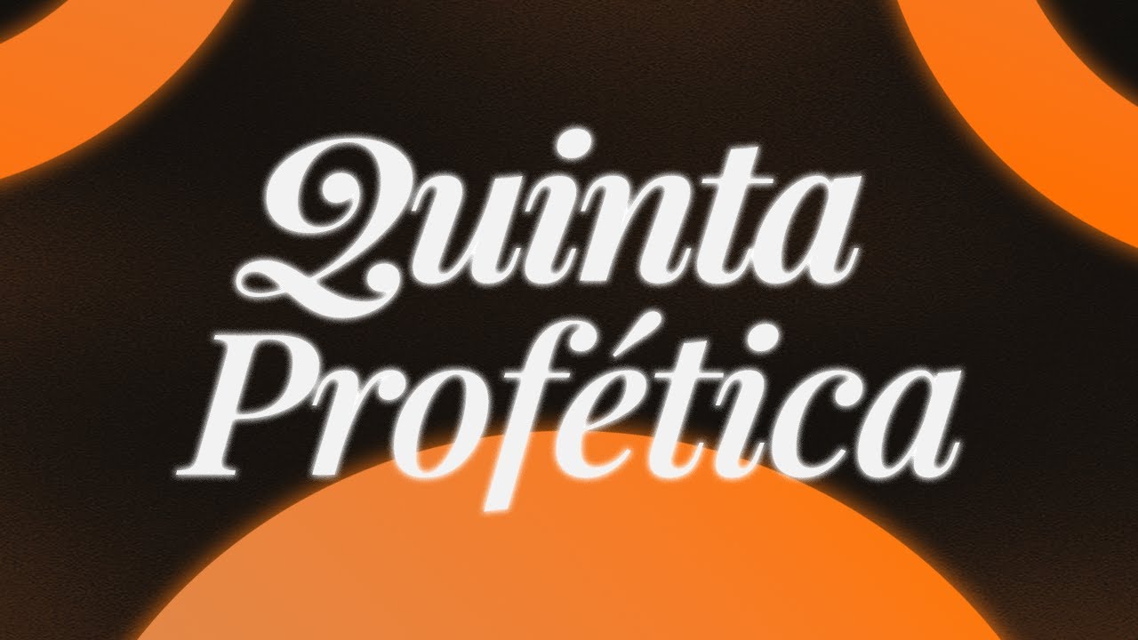 ÁGAPE | Quinta Profética ao vivo 19h30 - 05.03.2026