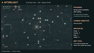 AFTERLIGHT Playtest 002 — Pixel Art and Build Flow