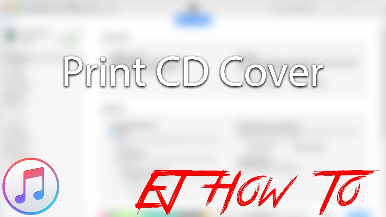 how-to-print-a-cd-cover-cover-art-in-itunes-how-to-ej-how-to-youtube