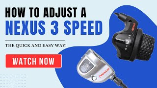 How To Adjust a Nexus 3 Speed - The EASY Way - Bicycle Maintenance #cycling #bicycle #shimano
