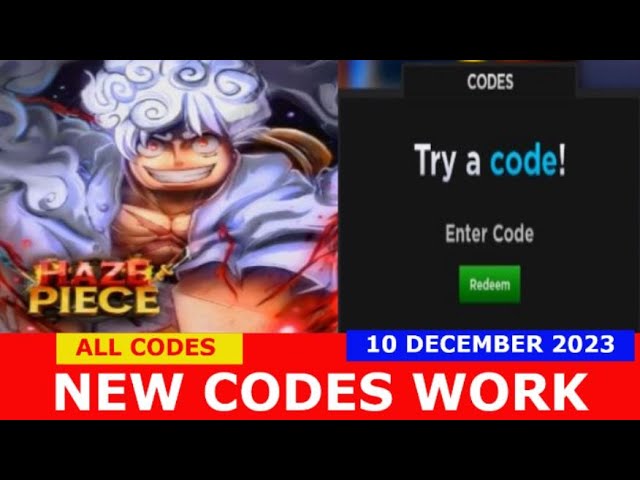 Haze Piece codes (December 2023) - free Gems and boosts