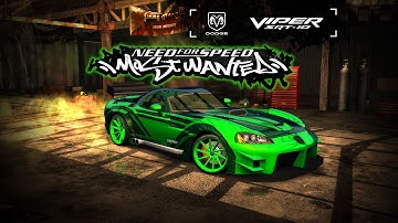NFS Most Wanted Redux V3 | DODGE VIPER BY JV JUNKMAN TUNING | 4K FULL HD