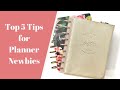 Top 5 Tips for Planner Newbies