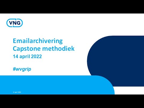 Grip op informatie: E-mailarchivering capstonemethodiek