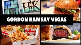 3 TOP GORDON RAMSAY Restaurants in VEGAS  #vegasfood #vegas #lasvegas