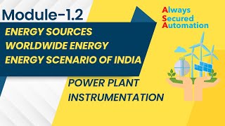 Module 1.2, Energy Sources, Worldwide Energy and Energy Scenario of India